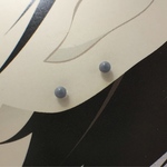 【2021】ライトグレー  　小さい ステンレス　ピアス 
