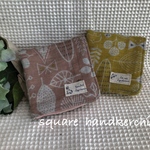 *ｓ様ご予約品*8重ｶﾞｰｾﾞﾊﾝｶﾁ2枚set*SQ北欧ﾌｫﾚｽﾄ*PY*送料込