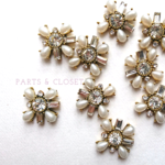 ：4pieces： import antique bijoux 〈パール1〉