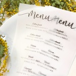 asuka5589様専用♡ 結婚式 メニュー表　トレーシングペーパー