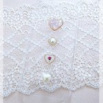 Heartと小花の　全機種対応　スマホケース