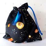 キッズ★宇宙。惑星★コップ袋（A）USAコットン
