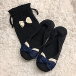 携帯スリッパ   ネイビー×ミルク