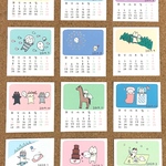 2019年4月始まりカレンダー(送料込み)