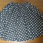 小さなにゃんこ柄フレアースカート  一点物