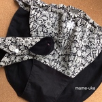 黒パン【リバティ  ダマスク柄】浅ばき、深ばき、M、L、LL、ふんどしパンツ リンパよけショーツ 下着 普段ばき 肌着 mameパンティ 送料込
