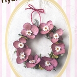 薄いミニミニリース 可愛い 花かんざし