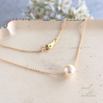 本真珠の一粒ネックレス