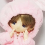 ふわうさパジャマ　さくら色　オビツ11
