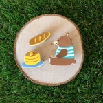 はらぺこクマさんの朝食(パンケーキ)