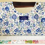 バッグインバッグ｜リバティ柄Felicite（フェリシテ）帆布｜ブルー系