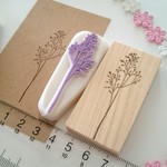 ドライ カスミ草  一輪花  消しゴムはんこ