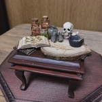 1/12スケール 黒魔法テーブル ミニチュア