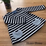Hono-Hono ねこポケット付きチュニック 90