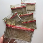 お試し価格★完成品★Sサイズ  くるみるく工房の虹色ミニミニポーチ★クリアポーチ★PVC★