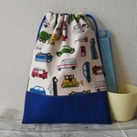 【sale】巾着  くるま（ｷﾅﾘ）