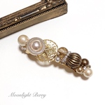 アンティークバレッタ -brown-