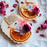 〜rose & orange〜 アロマワックスサシェ