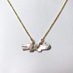 シェル製ワニのネックレス