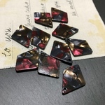  6個✦変形不規則 アクリルパーツ 1穴