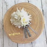 結婚式、パーティに  mimicoの気まぐれコサージュ1