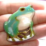 七宝焼・アマガエル