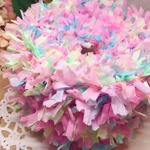 手染めひらひら素材糸🎀