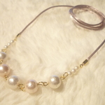 梅桜コットンパール　春色ネックレス