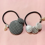 2組300円ラッピング無料くるみボタンヘアゴム