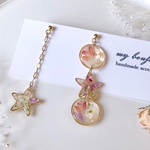 星の3連ピアス✩.*˚