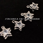 １０個入り ジルコニアin スターチャーム【シルバー】