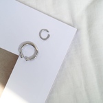 マットシルバーイヤカフ 片耳用