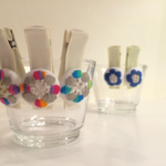 （再再販）まんまるグラデーションヘアクリップ （オレンジピンク）