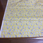 鳥柄（黄色）オックス生地