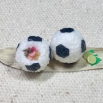 1/12 ミニチュアフード サッカーボールおにぎりセット