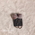 大ぶりピアス  \マーブル・ゴールドピアス