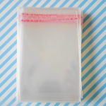 テープ付OPP袋　6×8.5cm　200枚　クリスタル袋
