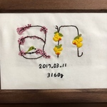 ネームボード 子ども 命名書 バースデーボード ネーム刺繍 名前刺繍