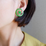 【 chimie vintage-451 】デットストックボタンイヤリング・ピアス