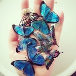 スケルトンbutterflyのピアス(方耳販売)