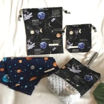 【く様オーダー品】入園入学上履き入れ体操着入れ巾着★宇宙銀河