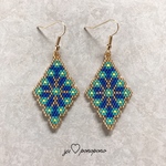 blue×goldピアス or イヤリング