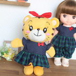 チェックのはなちゃんサイズワンピース【187】