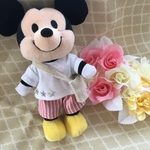 ミッキーorダッフィーお洋服♪ストライプ♪ぬいもーず♪ぬいば用