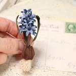 布花 ヒヤシンスブローチ