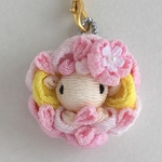 【ryuka0110179様専用の部屋】桜吹雪の羊のストラップ