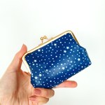［撥水加工］ゆったりサイズ☆親子がま口のお財布（星空）