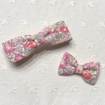 リバティでママとおそろい♪バレッタ&りぼん/ヘアゴム/ヘアクリップ/パッチンピン