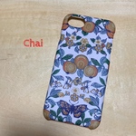   No.243  受注製作 新柄 リバティ Orchard オーチャード オレンジ  iPhoneケース