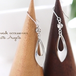 +angelo+ホールモチーフとラインストーンのピアス(p-019)S 